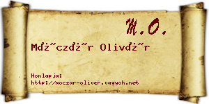 Móczár Olivér névjegykártya